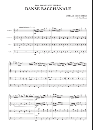 Danse Bacchanale-VC Sheet Music for Cello (Solo) | MuseScore.com
