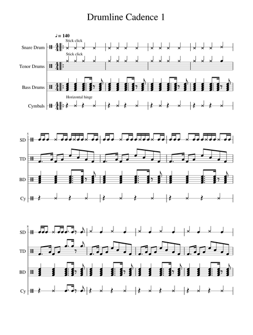 Drumline Cadence 1