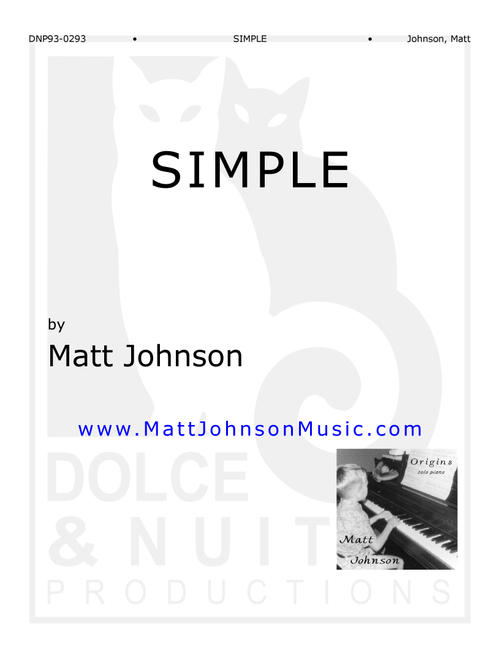 Simple - Matt Johnson (Piano Solo)