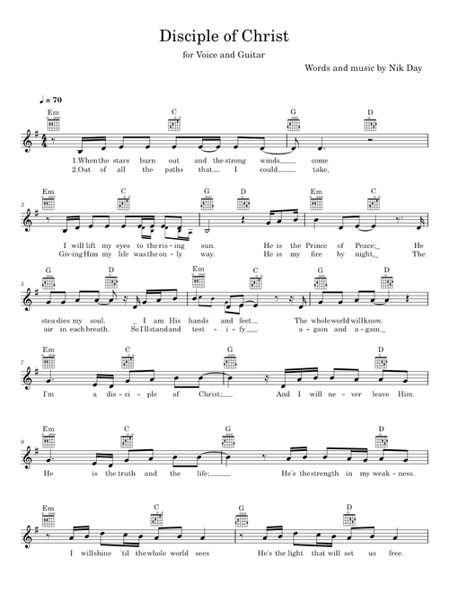 Disciple Of Christ (2024 Youth Theme) - Nik Day