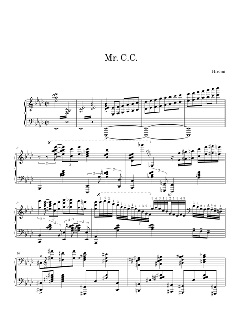 Mr.C.C.(highlight) – Hiromi / Piano Cover