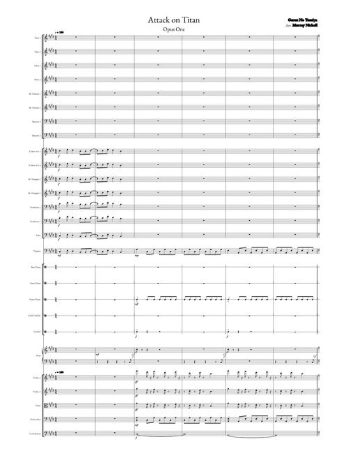Attack on Titan - arranged for Joseph