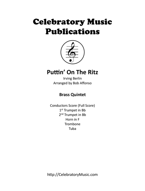 Puttin' On The Ritz (Arr. Bob Affonso) - Irving Berlin (Brass Ensemble)