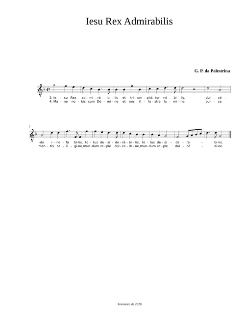 Jesu Rex Admirabilis §Tenor (Oficial)