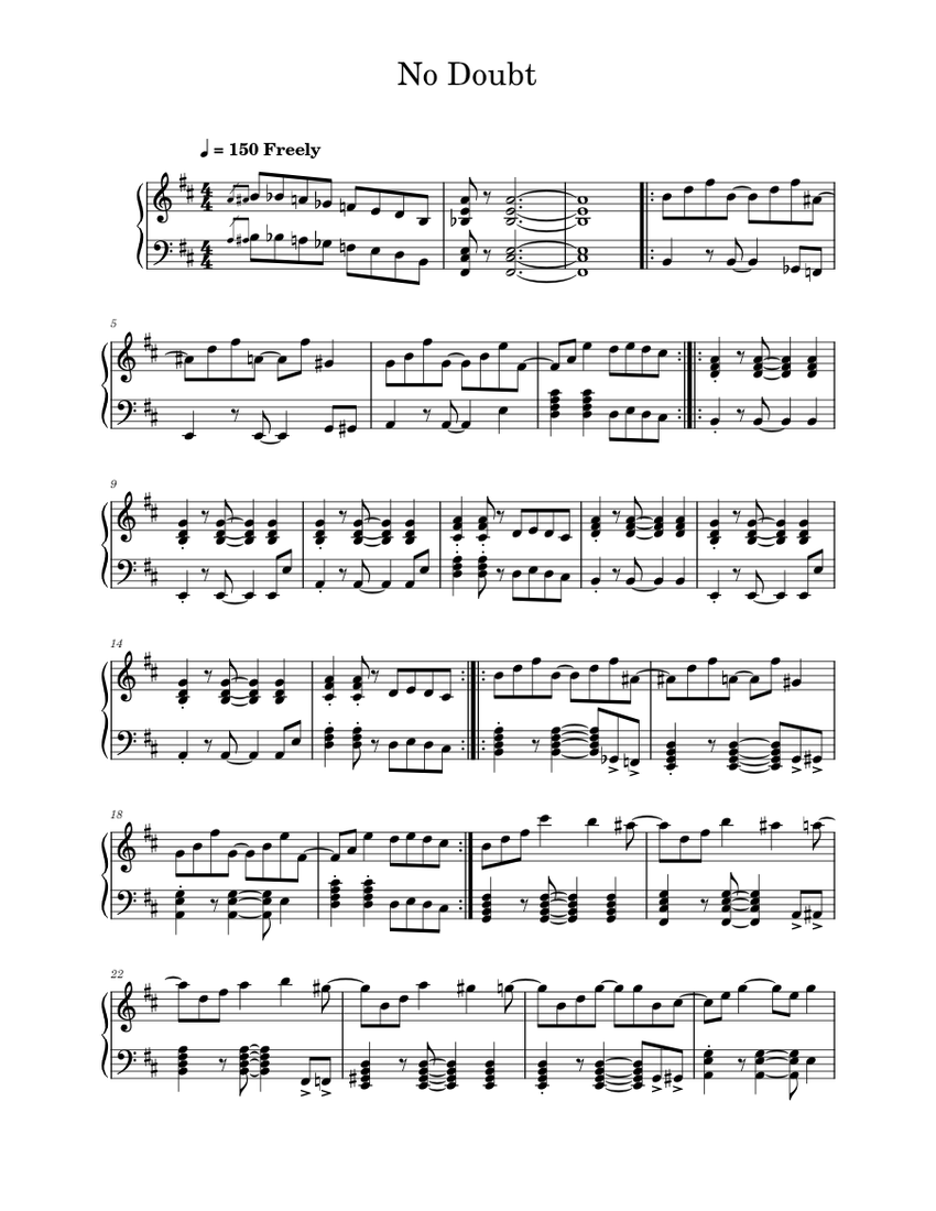 no-doubt-official-hige-dandism-sheet-music-for-piano-solo