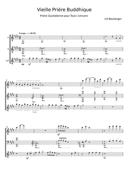 Vieille Prière Buddhique - Lili Boulanger
