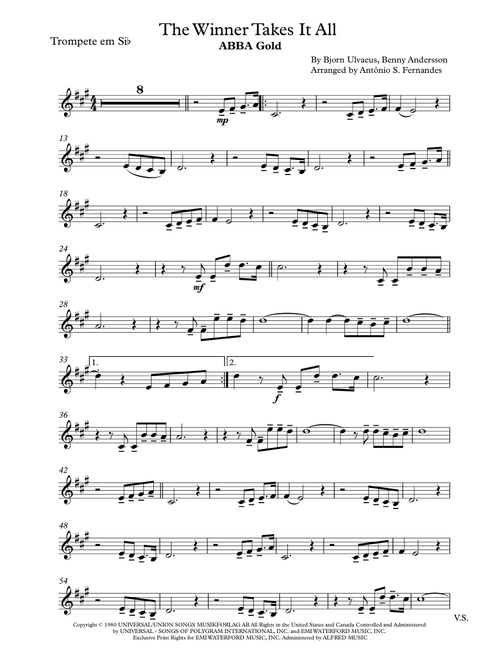 The Winner Takes It All (Arr. Antônio S. Fernandes) - ABBA (Trumpet Solo)