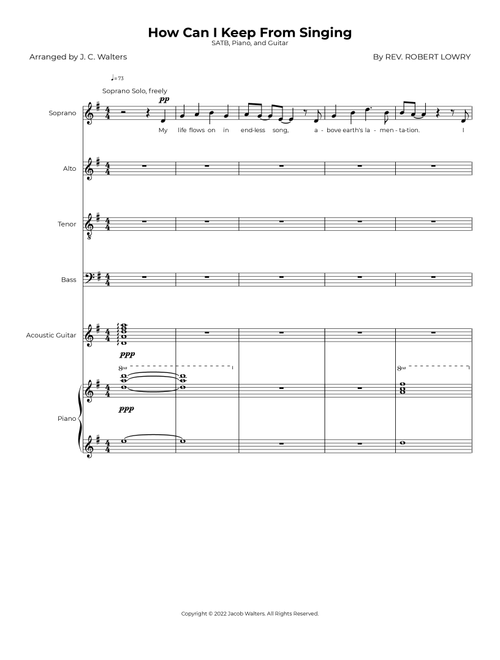 How Can I Keep From Singing (Arr. J. C. Walters) - Rev. Robert Lowry (Choral)
