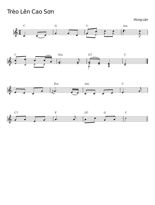 Trèo Lên Cao Sơn - Hùng Lân
