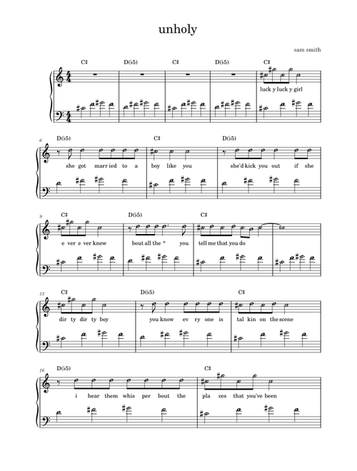 Unholy – Sam Smith