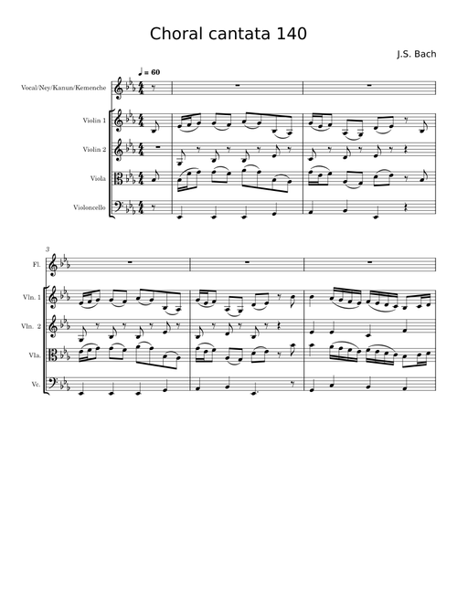 Cantata, "Wachet auf, ruft uns die Stimme", BWV 140 - Johann Sebastian Bach