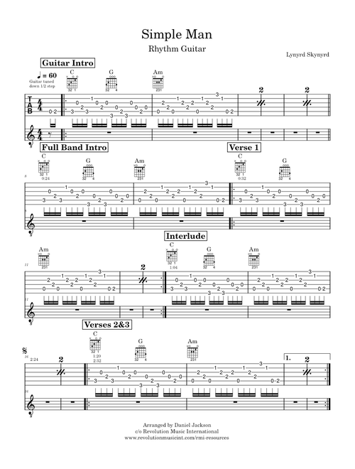 Simple man – Lynyrd Skynyrd