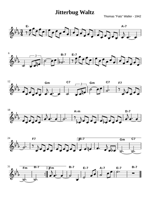 Jitterbug waltz - Fats Waller