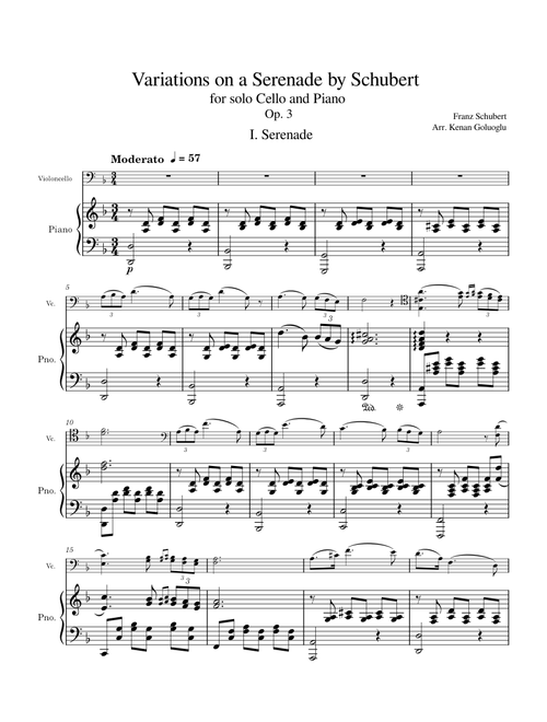 Schwanengesang, No. 4, Ständchen, D 957 – Franz Schubert