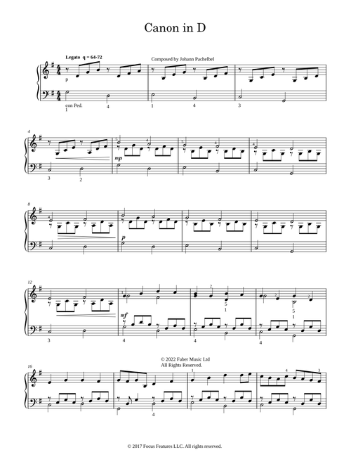 Canon and Gigue in D major, P.37 - Johann Pachelbel