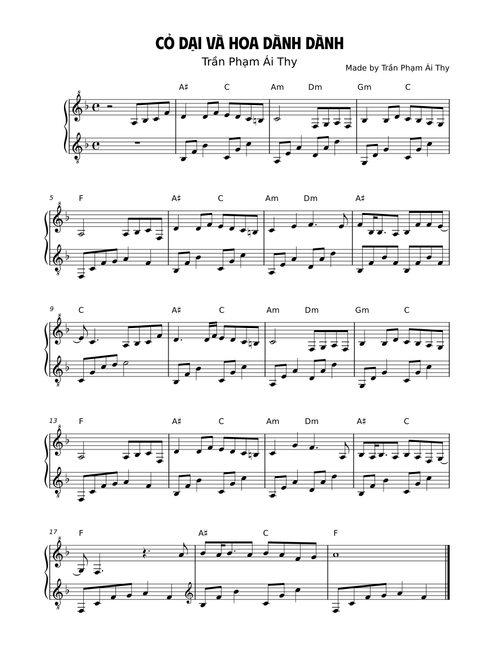 CỎ DẠI VÀ HOA DÀNH DÀNH – tukeotau