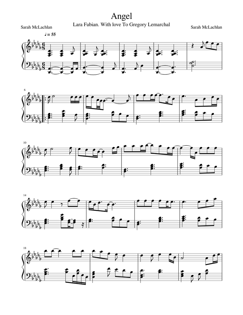 欲しいの Sheet Angel music Musescore.com | Easy (Solo) Piano for その他