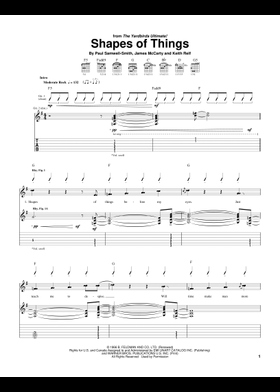 The Yardbirds 楽譜集 The Yardbirds 楽譜集 - アート・デザイン・音楽卸売り