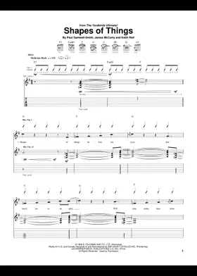 Free The Yardbirds sheet music | Download PDF or print on Free The Yardbirds sheet music | Download PDF or print on