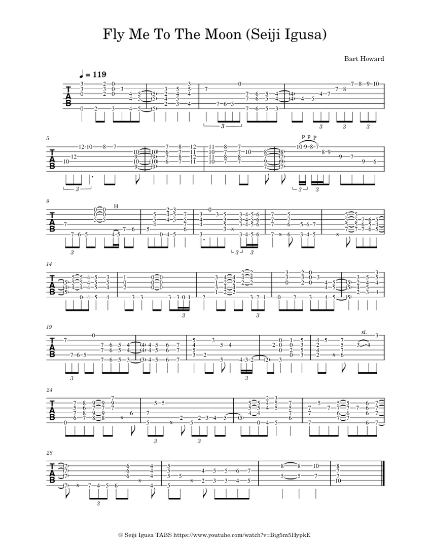 公式ファッションブランド通販サイト The To Me Fly Moon Sheet Guitar Fingerstyle Igusa)| (Seiji その他