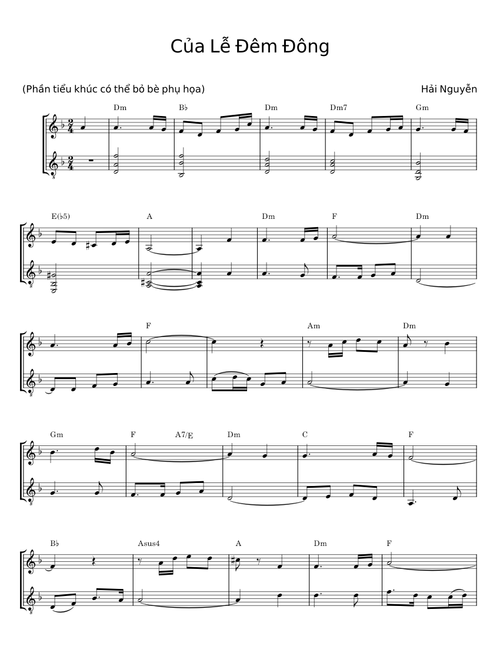 Của Lễ Đêm Đông - Hải Nguyễn
