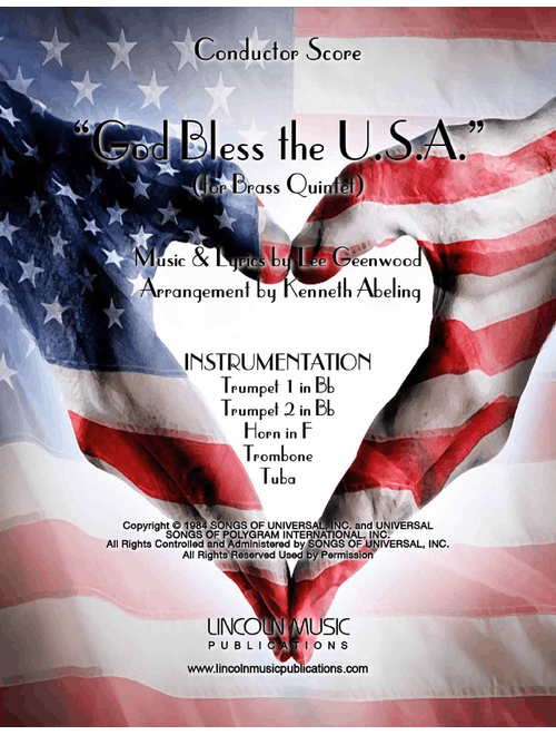 God Bless The U.s.a. (Arr. Kenneth Abeling) - Lee Greenwood (Brass Ensemble)