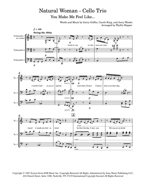 (you Make Me Feel Like) A Natural Woman (Arr. Phyllis Hopper) - Aretha Franklin (String Ensemble)