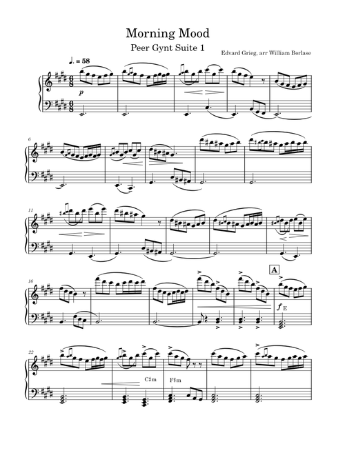 Morning Mood from Peer Gynt Suite No. 1 – Edvard Grieg