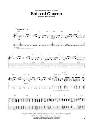 Play Official version of The zoo Sheet Music by Scorpions for