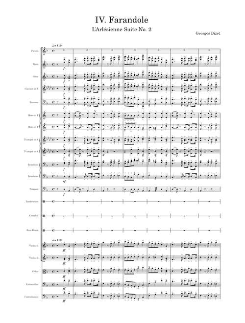Farandole from L' Arlesienne Suite No.2 – Georges Bizet