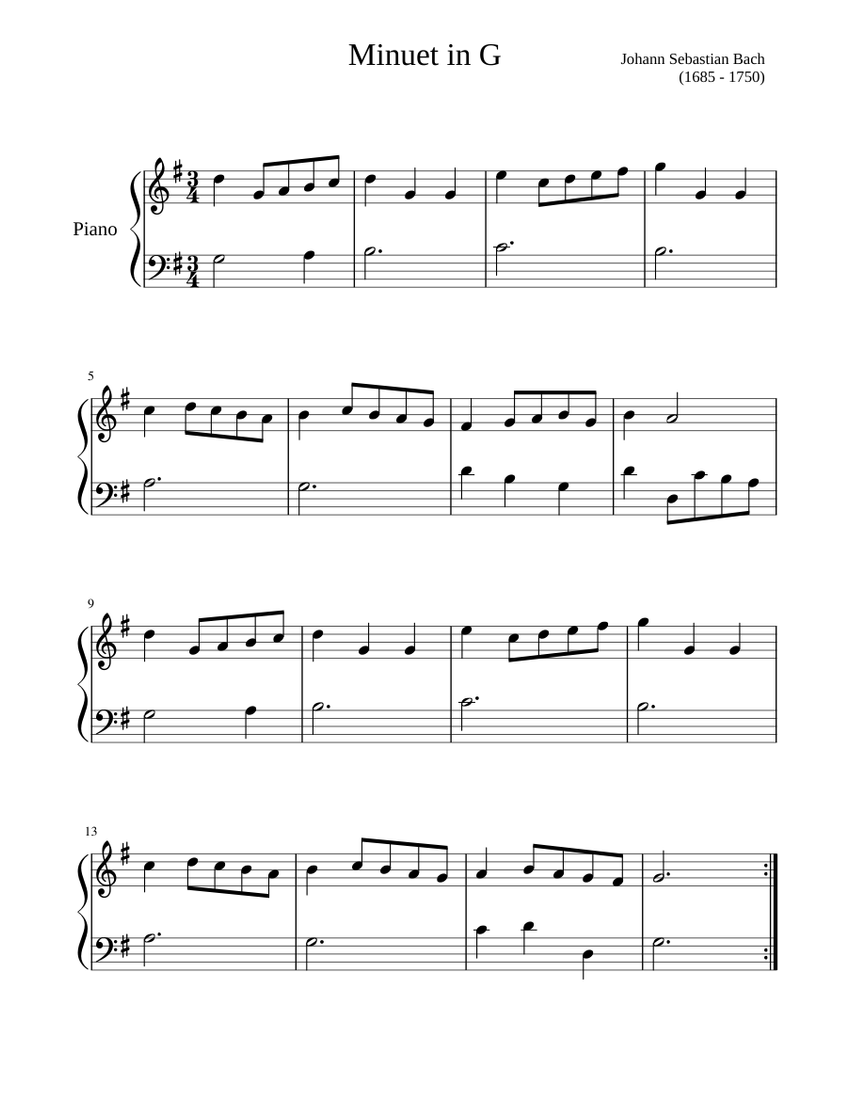 Bach piano for beginners outlet
