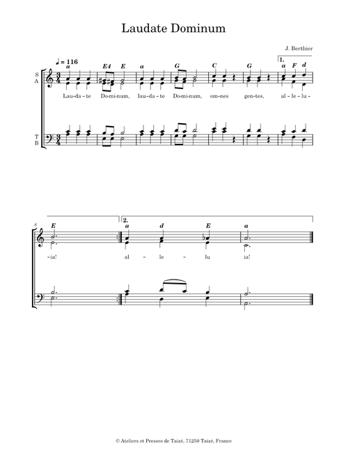 Laudate Dominum – Taizé
