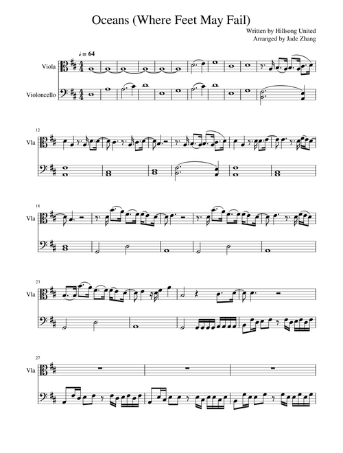Oceans (Where Feet May Fail) - Viola e Cello