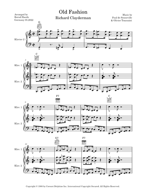 Old Fashion – Richard Clayderman