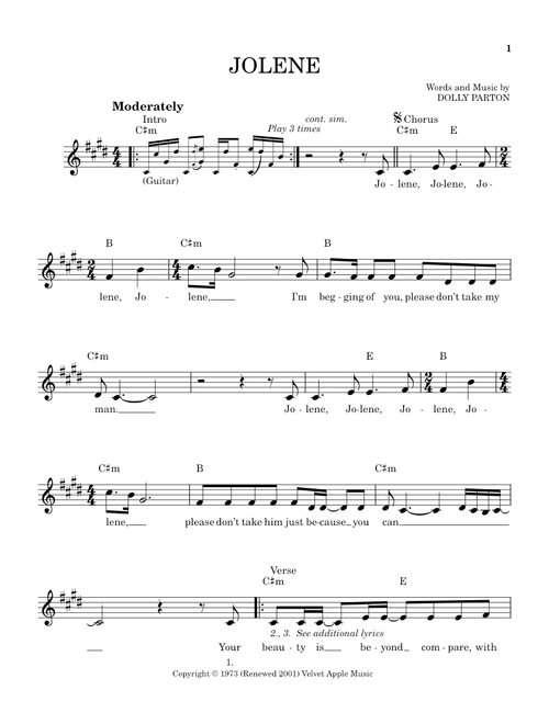 Jolene - Dolly Parton (School of Rock - Vocals)