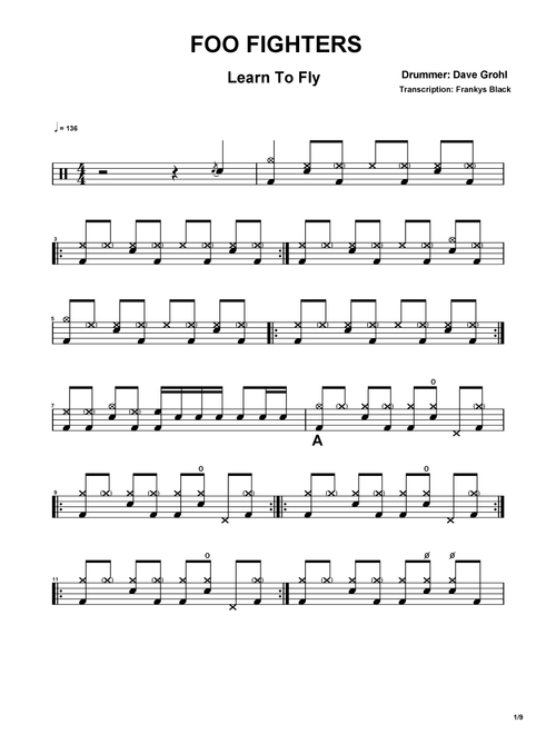 Learn To Fly (Arr. Frankys Black) - Foo Fighters (Drums)