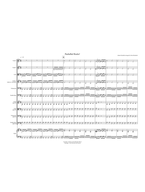 Pachelbel Rocks! – Flexible String Orchestra (Beginner & Advanced) (Arr. David Burndrett) - Johann Pachelbel (Orchestra)