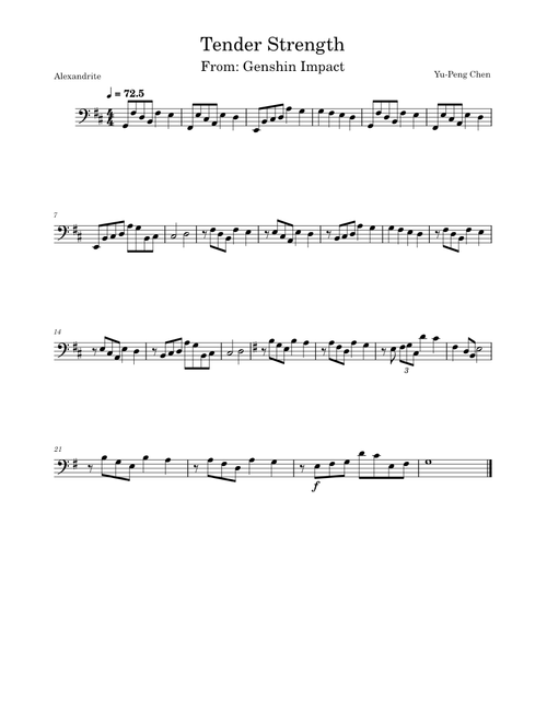 Tender Strength – Yu-Peng Chen (Genshin Impact)