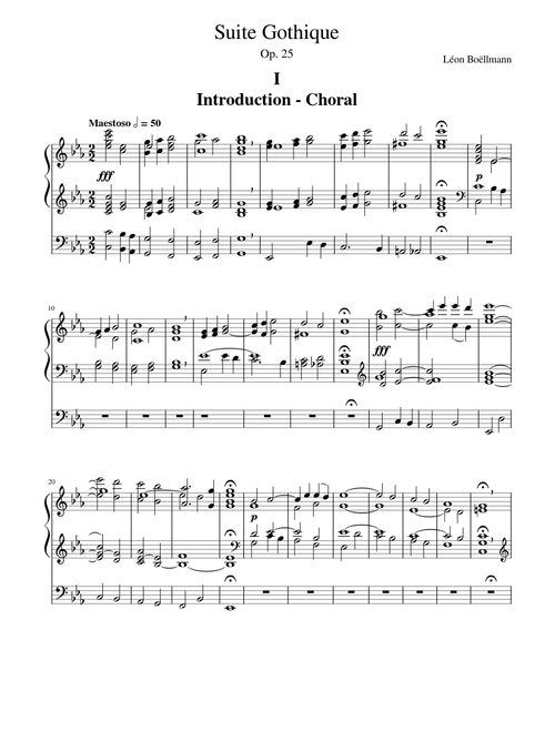 Léon Boëllmann - Suite Gothique (Full, I-IV)