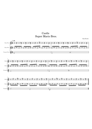 New Super Mario Bros Wii Castle Theme Piano(Bowser) Sheet Music for ...