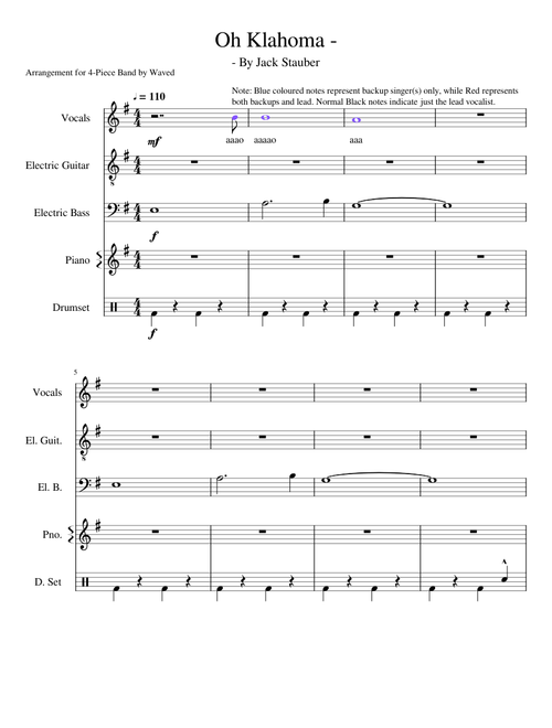 Jack Stauber - Oh Klahoma (4 Piece Band) (UPDATED)