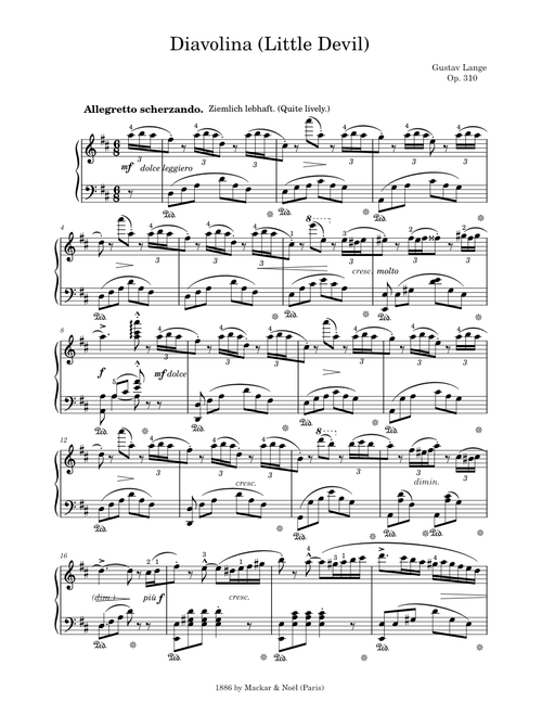 Diavolina (Little Devil) – Gustav Lange