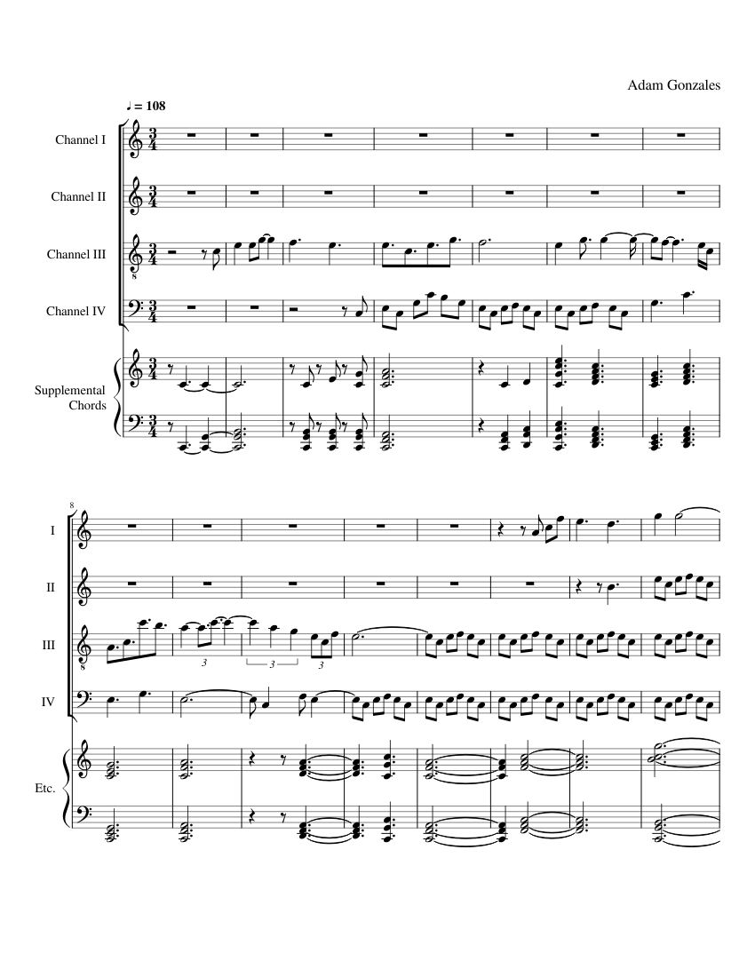 The Corrupted WIP Sheet Music For Piano Soprano Alto Tenor More   Score 0 @850x1100