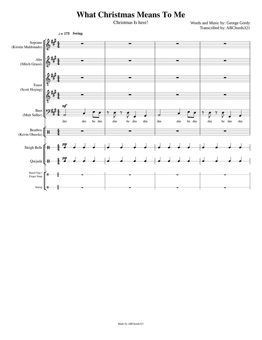 Pentatonix What Christmas Means To Me Lyrics