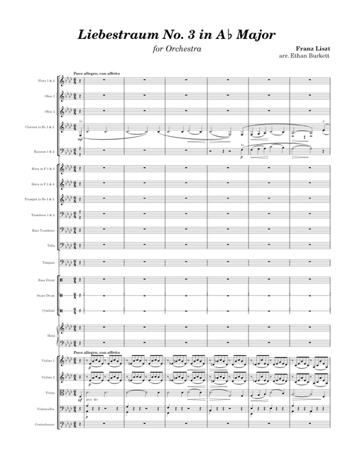Liebestraum No.3 – Franz Liszt | for Orchestra