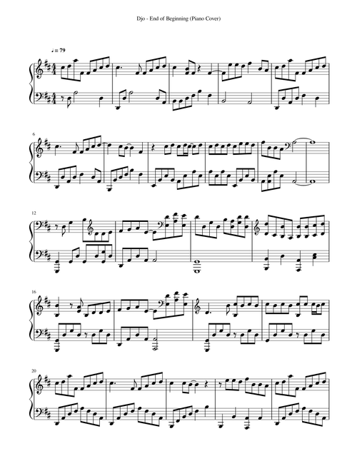 End Of The Beginning (Arr. JohnHenry) - David Phelps (Piano Solo)