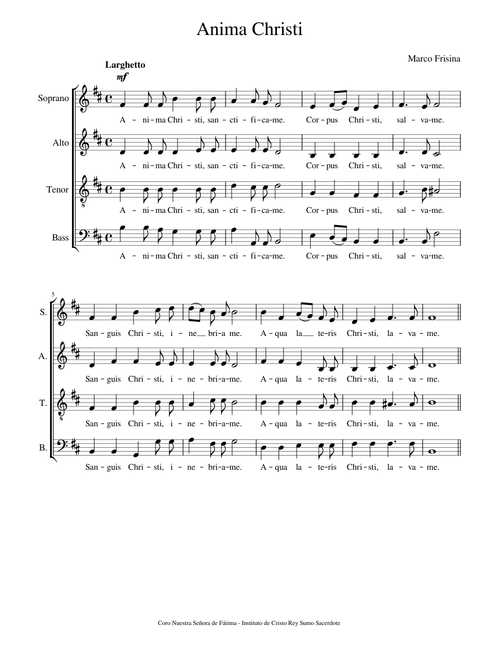 Anima Christi - Frisina