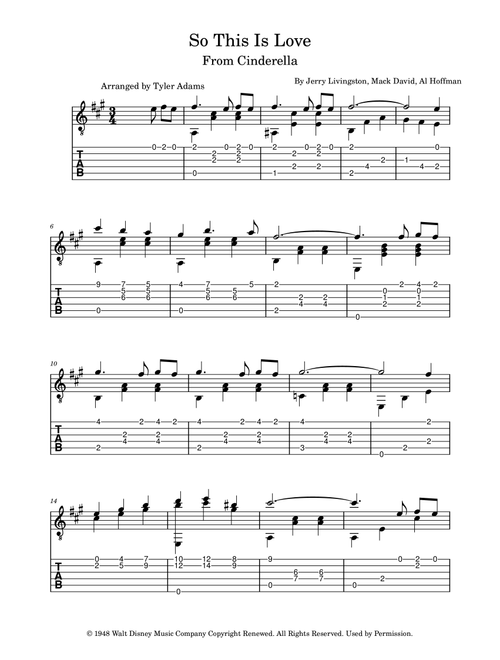 So This Is Love (Arr. Tyler Adams) - James Ingram (Solo Guitar)