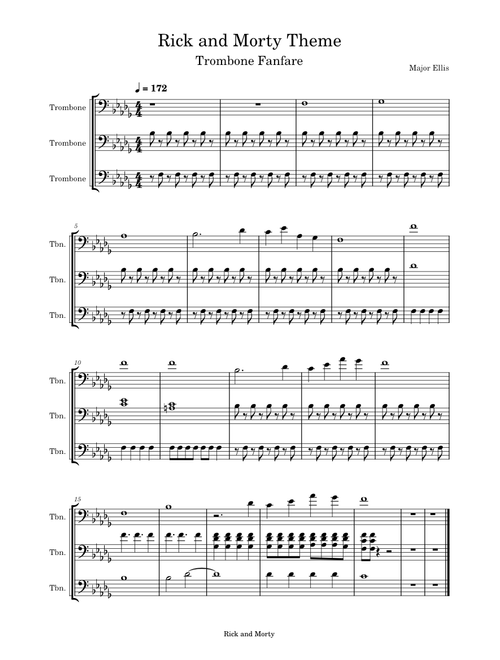 Rick and morty theme – Misc Cartoons Rick and Morty Theme