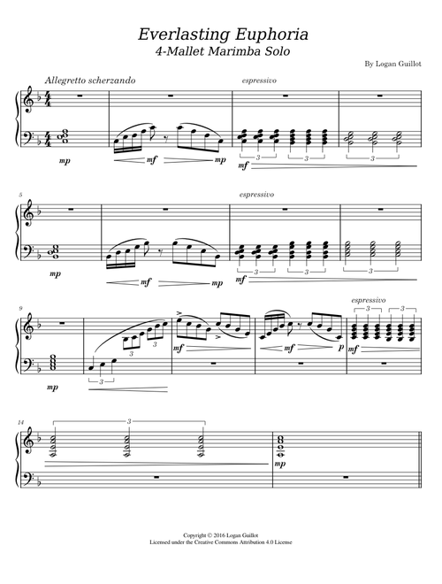 Everlasting Euphoria (Marimba Solo)